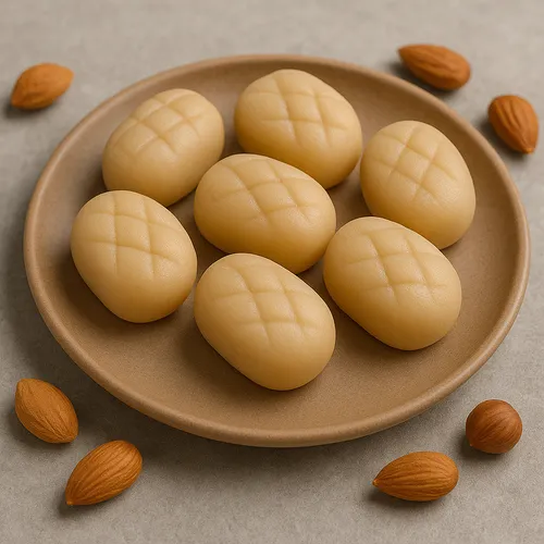 Marzipan sweets made with apricot kernels