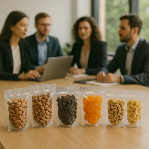 Bulk dried fruit containers and export documents ready at Atlas Dried Fruits and Nuts